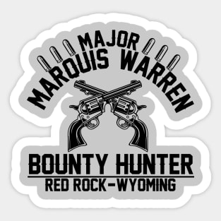 Major Marquis Warren  Bounty Hunter Sticker